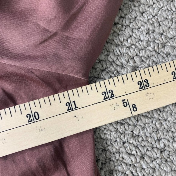 Pink Lily Womens‎ Blouse Top Size Medium Purple Long Sleeves Crew Neck Tie Back - Picture 7 of 11